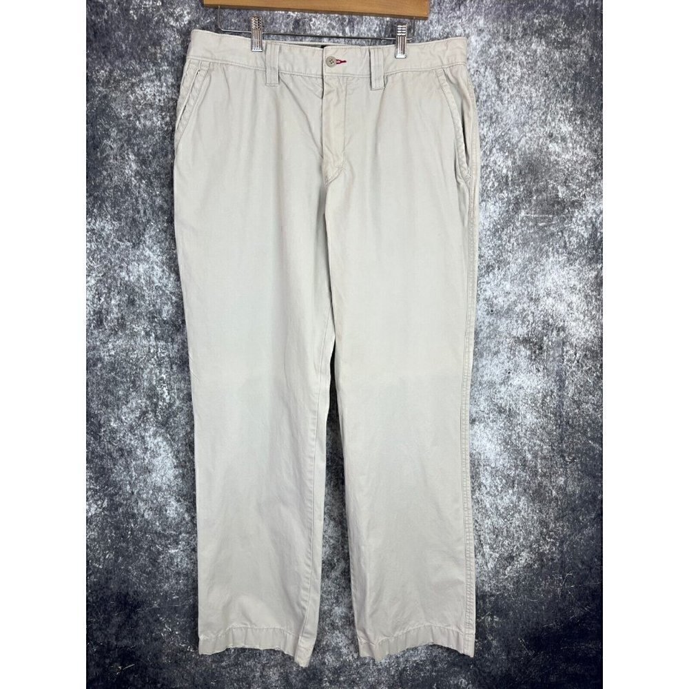Cremieux Jeans Tan Khakis Straight Slacks Pants Mens‎ 36/34